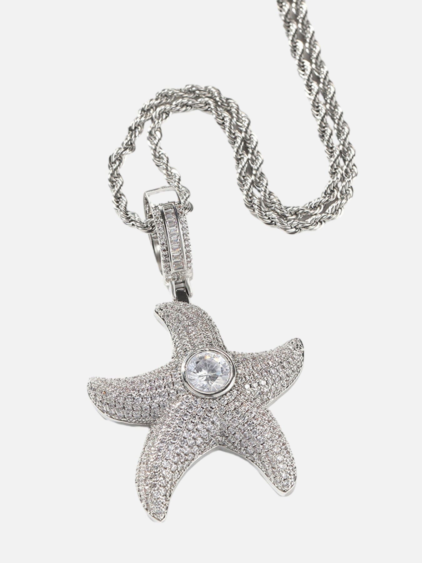 Diamond Starfish Necklace -2382